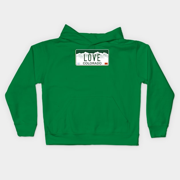 Colorado - Love Kids Hoodie by zealology